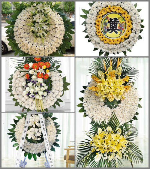 山东青岛莱西市马连庄镇东朱崔村花圈速递
